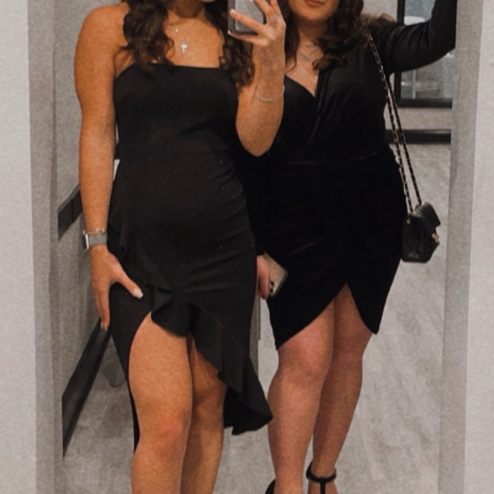 Windsor Black Asymmetrical Dress